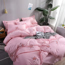 GobekUsa Cute Cartoon Printed Bedding Set | Washed Skin-Friendly | Queen/King Size