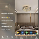 GobekUsa Gold Crystal Ceiling Chandelier: Luxury Modern LED Pendant for Home Décor