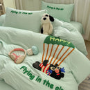 GobekUsa Cartoon Embroidery Bed Sets - Super Soft & Cute Bedding Set for Kids & Adults