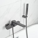 GobekUsa Brushed Gold Wall Mounted Waterfall Bathtub Shower Set Mixer Tap