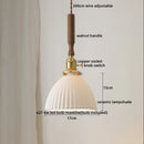 GobekUsa Copper Ceramic LED Pendant Light with Knob Switch - 4w Bulb & Lamparas Colgante