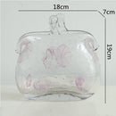 GobekUsa Clear Glass Vase Hydroponic Terrarium Decor Home Flower Accessories