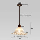 GobekUsa Glass Wood LED Pendant Lights: Modern Nordic Style Hanging Lamp for Bedroom and Balcony