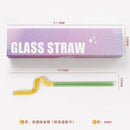 GobekUsa Glass Flower Handle Stir Bar for Coffee Cocktails Mixology and Home Parties