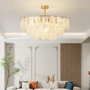 GobekUsa Crystal Chandelier: Modern Brass Luxury for Living Room & Bedroom