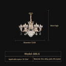 GobekUsa Duplex European Crystal Chandelier for Staircase with Hollow Design