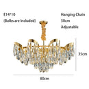 GobekUsa LED Sunflower Crystal Ceiling Chandelier for Home Decor and Lighting Fixture