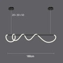 GobekUsa LED Long Hose Chandelier for Dining Room Kitchen Bar Pendant Lamp