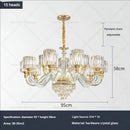 GobekUsa Crystal Chandelier: Luxury Nordic Home Lamps for Living Room, Bedroom, Dining & Study