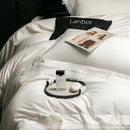 GobekUsa French Lace Edge Bedding Set, 1000TC Egyptian Cotton, Queen King, Duvet, Sheet, Pillowcases
