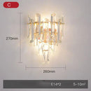 GobekUsa Crystal Gold Stainless Steel LED Dimmable Wall Sconce