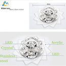 GobekUsa Lotus Crystal LED Ceiling Lamp, Nordic Brights, Modern Style