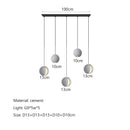GobekUsa Cement Planet Chandelier Hanging Lamp for Dining Room & Bedroom