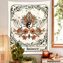 GobekUsa Balance Tarot Tapestry Wall Hanging - Mystical Bohemian Sun Moon Decor