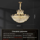 GobekUsa Crystal Light Luxury Chandelier for Living Room Dining Bedroom