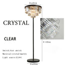 GobekUsa Gray Crystal Black Standing Light - Modern Luxury Classic Living Room Decor