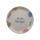 GobekUsa Korean Style Round Bamboo Fiber Dining Plate for Desserts, Fruits, and Cakes