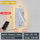 GobekUsa Adjustable 10W Wall Light Sconce Lamp with Switch - Hotel Bedroom Study Reading