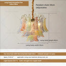 GobekUsa Crystal Chandelier: French Light Luxury Retro Color Living Room Villa Dining Room Lamps