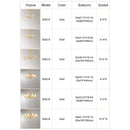 GobekUsa Gold Crystal Chandelier with Lamp Shade for Elegant Living Room, Bedroom, and Kitchen
