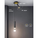 Modern Aluminum LED Pendant Light With Dual Spotlights