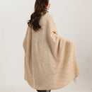 GobekUsa Knitted Diamond Blanket: Versatile Solid Shawl for Home, Office, Travel