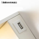 GobekUsa LED Rotary Square Wall Lamp for Home Bedroom Study with USB Charging