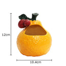 GobekUsa Ceramic Ashtray: Orange & Lychee Design, Desktop Smoking Accessories, Portable Ash Tray