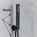 GobekUsa Handshower Head with Stainless Steel Hose - Wall Mounted Faucet Set