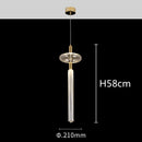 GobekUsa Glass Tubes LED Chandelier: Modern Luxury for Living Room, Bedroom, Hotel & Aisle