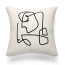 GobekUsa Geometric Embroidery Cushion Covers: Nordic Modern Decorative Pillowcase for Living Room