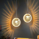 GobekUsa Dandelion Crystal Ball Chandelier LED Hanging Lamp for Bedroom and Restaurant
