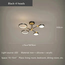 GobekUsa Gold Frame LED Ceiling Lamp - Remote Control Dimmable Chandelier