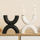 GobekUsa Geometric Ceramic Candle Holder Ornaments - Home Decor Accessories