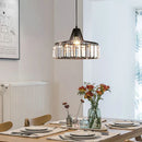 GobekUsa Black LED Pendant Chandelier for Kitchen Dining Room, Modern Nordic Design