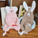 GobekUsa Cartoon Animals Hand Towel: Soft Coral Fleece, High Absorbency, Skin Friendly Kids' Towel
