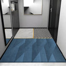 GobekUsa Grey Crystal Velvet Entrance Rug - Luxe Absorbent, Anti-Slip, Easy-Clean Living Room Carpet