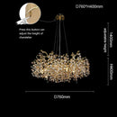 GobekUsa Large Crystal Chandelier for Dining Room - Nordic LED Island Hanging Light