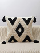 GobekUsa Geometric Chenille Embroidered Pillow Covers Boho Moroccan Style Decor