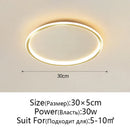 GobekUsa Dimmable LED Ceiling Light for Modern Nordic Home Living Room Lighting