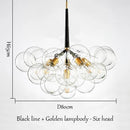 GobekUsa Bubble Chandelier: High Quality LED Lighting for Bedroom and Lounge