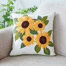 GobekUsa Green Tulip Embroidery Pillowcase 45X45CM - Sofa Bed Office Car Chair Cover