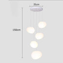 GobekUsa Crystal Chandelier Stair Pendant Lamp Living Room Interior Lighting