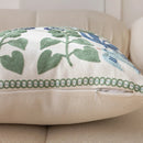 GobekUsa Embroidered Floral Office Cushion Pillowcase - 45x45CM