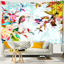 GobekUsa Botanical Flying Bird Tapestry Wall Hanging for Nature Inspired Boho Living Room