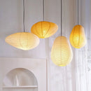 GobekUsa Japanese Rice Paper LED Pendant Lamp for Living Room Dining Cafe