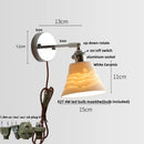 GobekUsa Ceramic LED Wall Light Fixture Up Down Rotate Modern Style Bedside Lamp