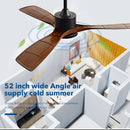GobekUsa 3-Blade DC Ceiling Fan with LED Light & Remote Control.