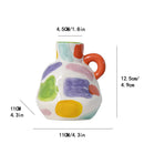 GobekUsa Cartoon Ceramic Vase Teapot Handmade Porcelain Flowerpot Decoration Accessories