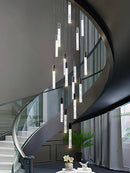 GobekUsa Crystal Living Room Hotel Chandelier | Luxury Pendant Lamp for Kitchen Staircase
